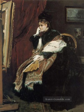  alfred - La Douloureuse Certitude Dame belgische Malerin Alfred Stevens